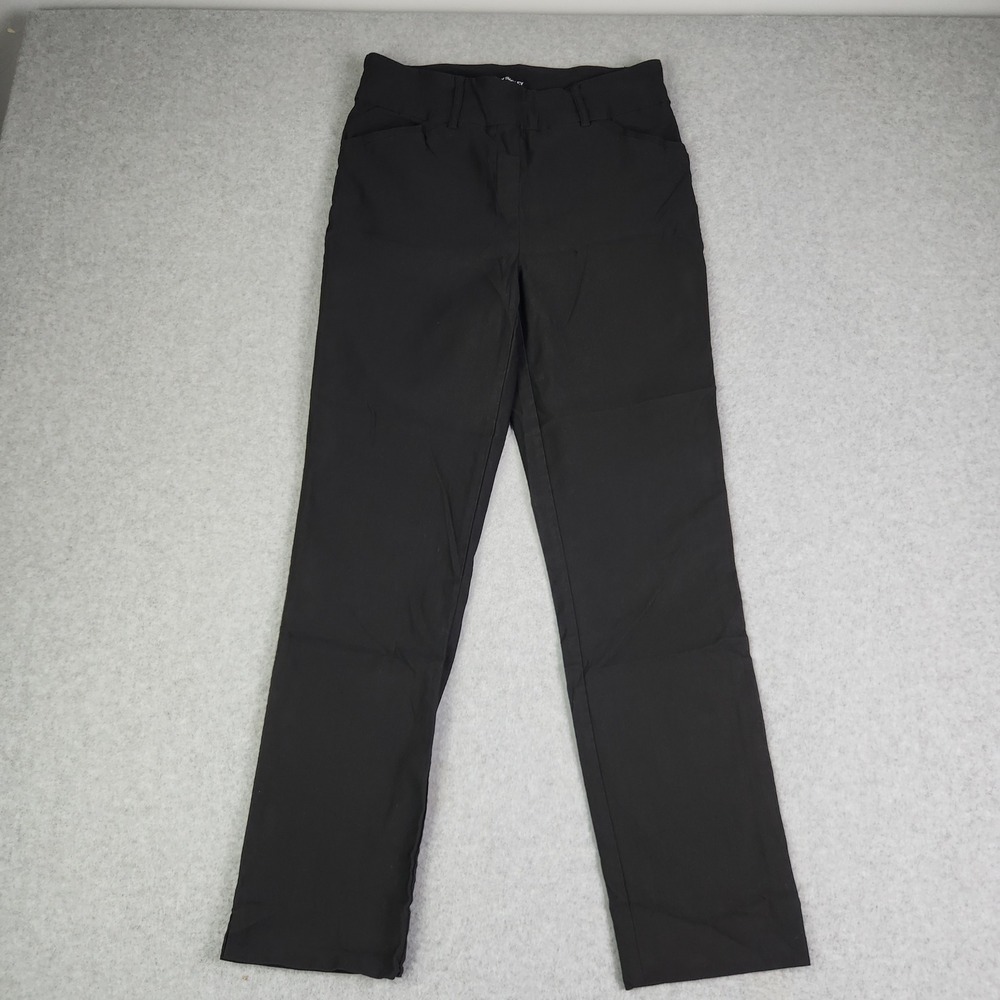 Hilary Radley Dress Pants Womens Small Black Rayon Stretch High Waisted Pull On
